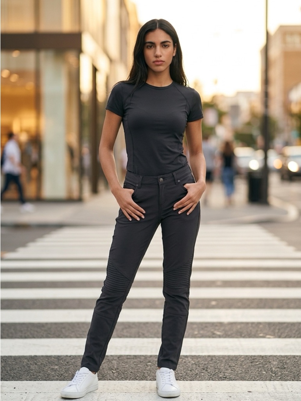 Prana Black Women’s Jeggings - Slim Moto Style